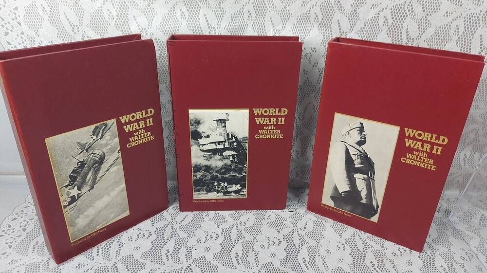 World War II 2 with Walter Cronkite VHS Video Tapes Pacific War Italy Lot Of 3